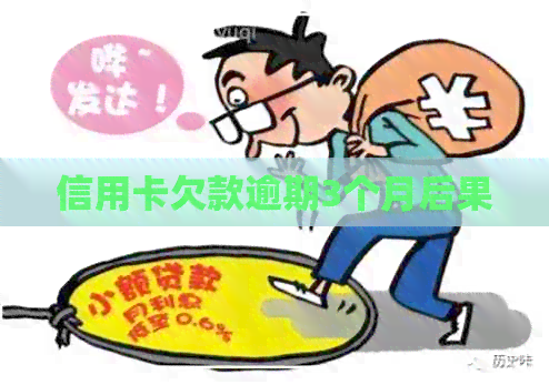 信用卡欠款逾期3个月后果