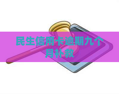 民生信用卡逾期九个月补救
