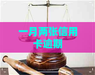 一月两张信用卡逾期
