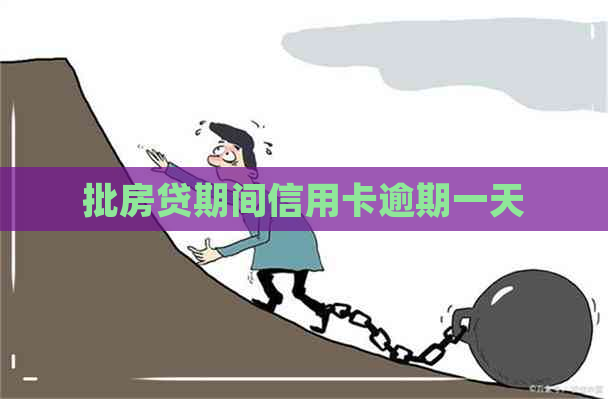 批房贷期间信用卡逾期一天