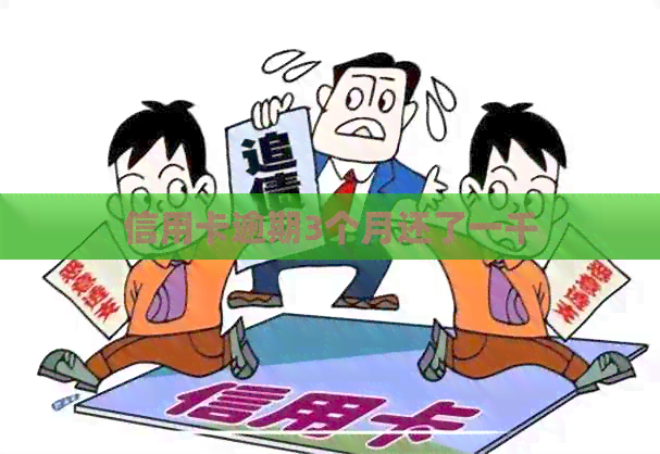 信用卡逾期3个月还了一千