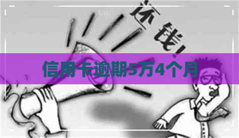 信用卡逾期5万4个月