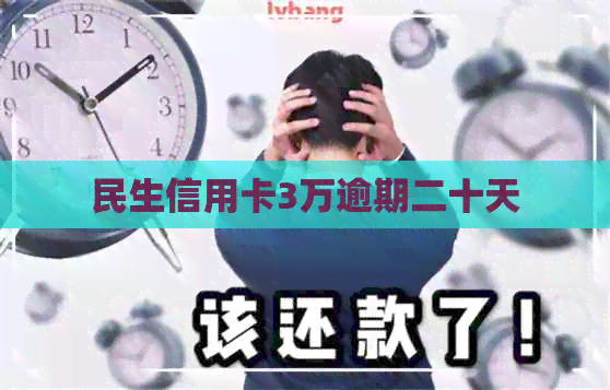 民生信用卡3万逾期二十天