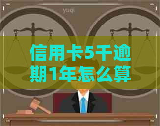 信用卡5千逾期1年怎么算
