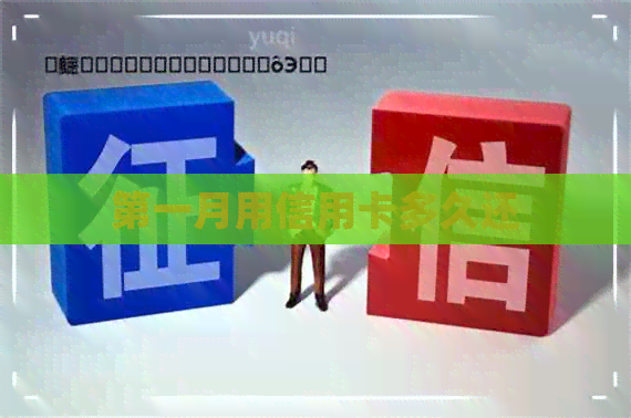 之一月用信用卡多久还