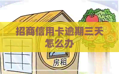 招商信用卡逾期三天怎么办