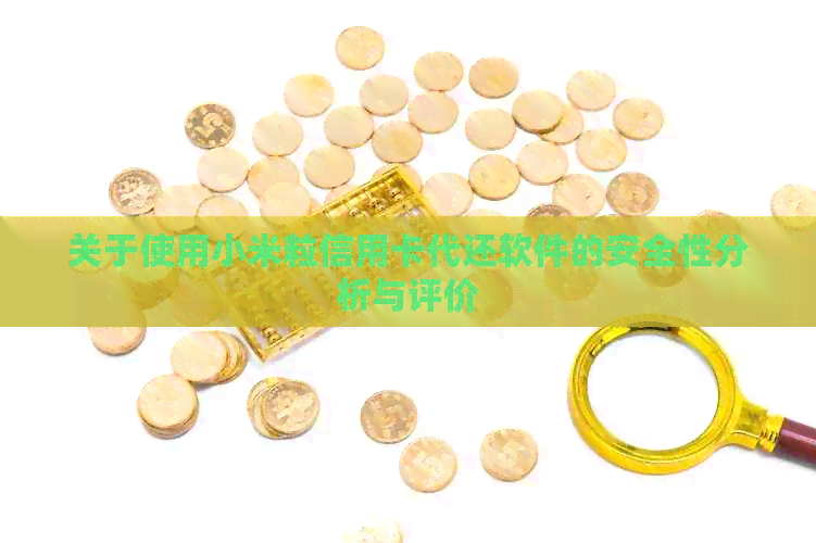 关于使用小米粒信用卡代还软件的安全性分析与评价