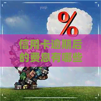 信用卡逾期后的费息有哪些