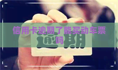 信用卡逾期了能买动车票吗
