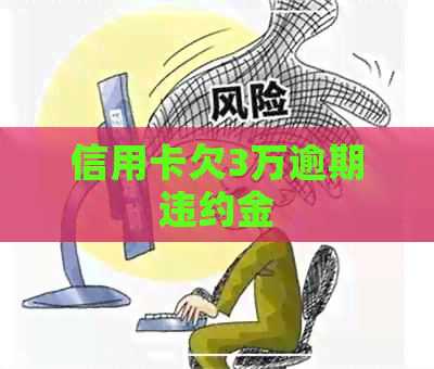 信用卡欠3万逾期违约金
