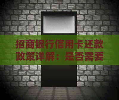 招商银行信用卡还款政策详解：是否需要还款以及如何进行还款？