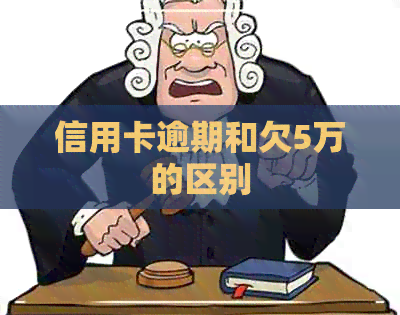 信用卡逾期和欠5万的区别