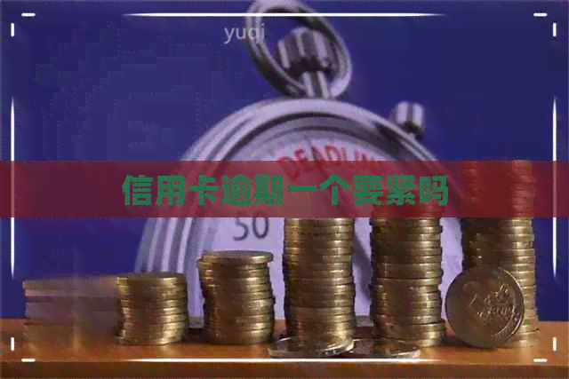 信用卡逾期一个要紧吗