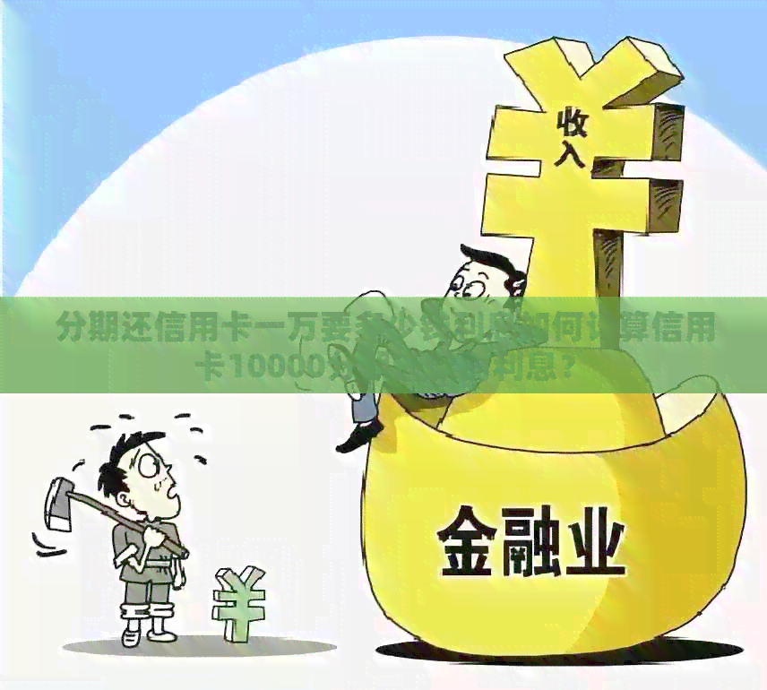分期还信用卡一万要多少钱利息如何计算信用卡10000分期还款的利息？
