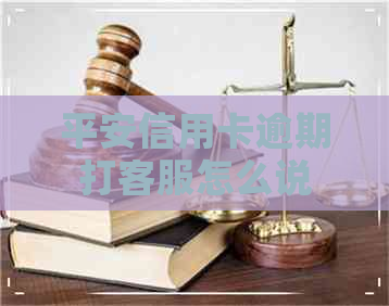 平安信用卡逾期打客服怎么说