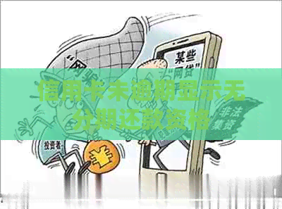 信用卡未逾期显示无分期还款资格 信用卡未逾期显示无分期还款资格