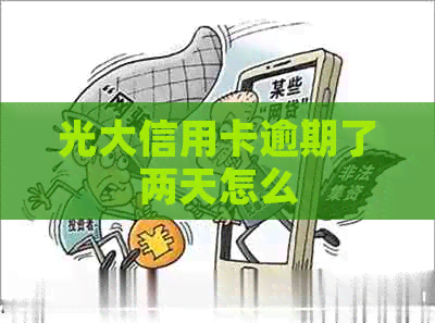 光大信用卡逾期了两天怎么