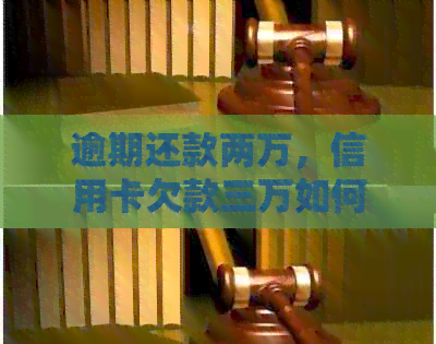 逾期还款两万，信用卡欠款三万如何解决？