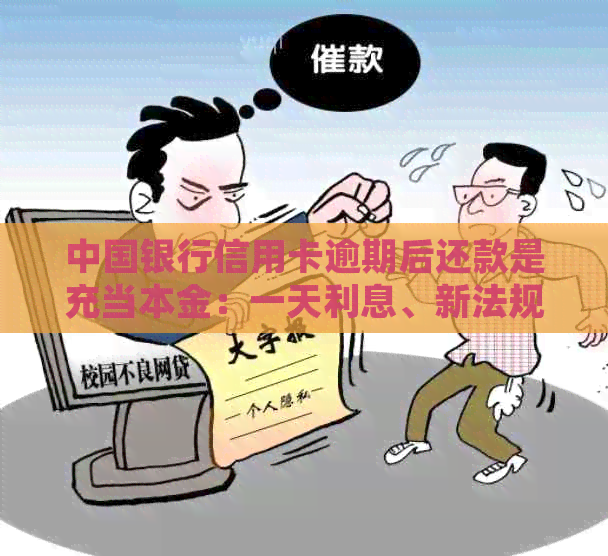 中国银行信用卡逾期后还款是充当本金：一天利息、新法规与立即消费