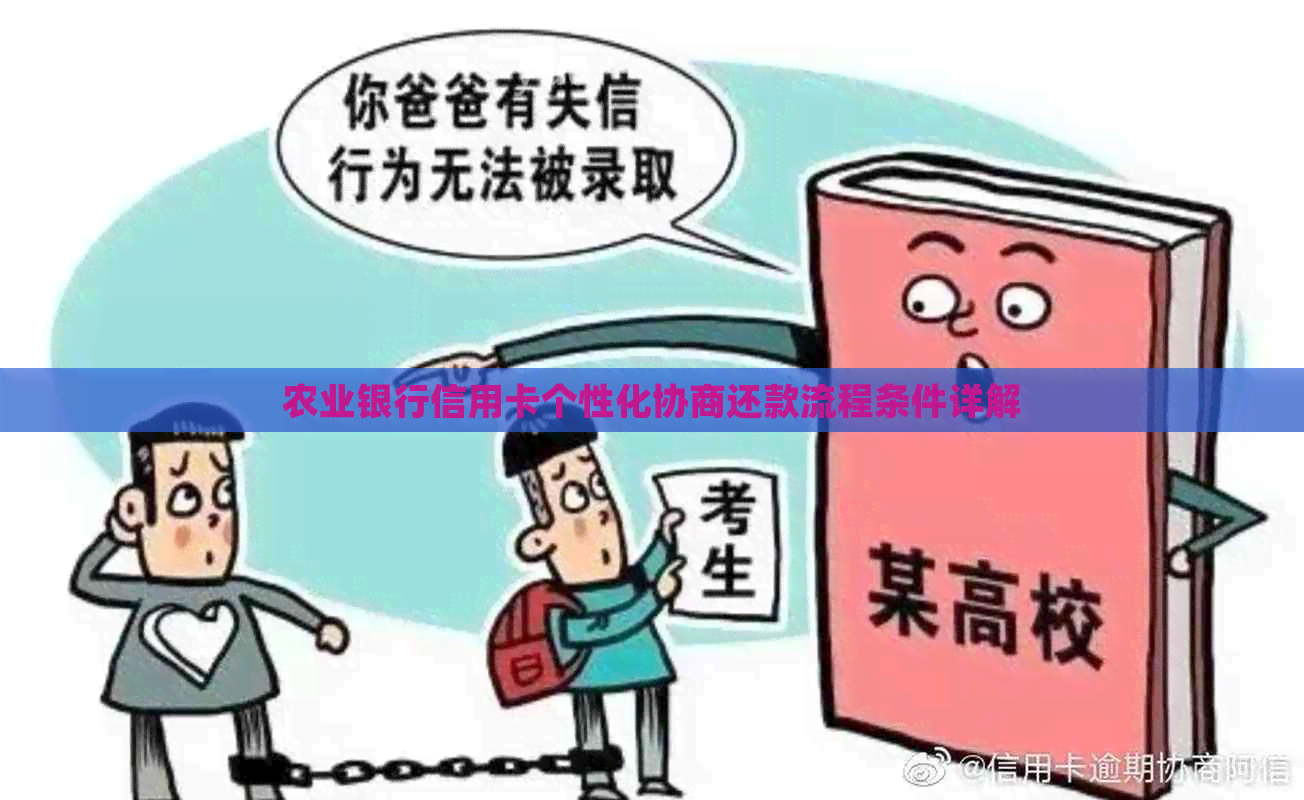 农业银行信用卡个性化协商还款流程条件详解