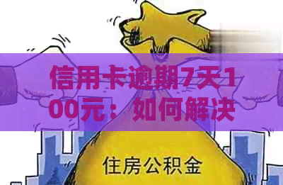 信用卡逾期7天100元：如何解决还款问题，逾期后果与处理建议