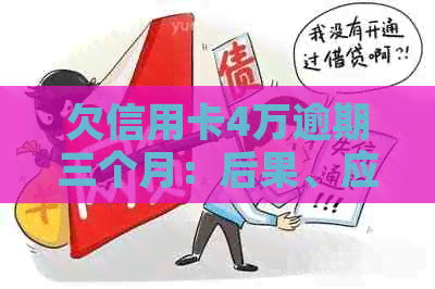 欠信用卡4万逾期三个月：后果、应对策略与是否坐牢