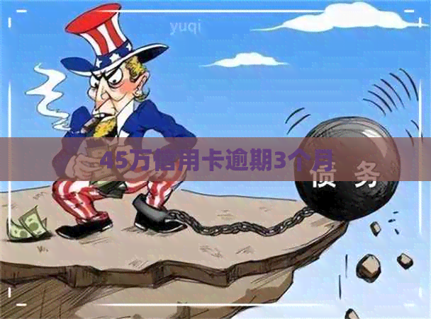 45万信用卡逾期3个月