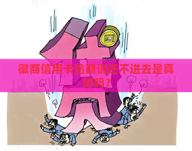 徽商信用卡逾期说还不进去是真的吗？