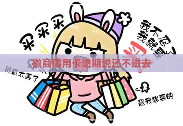 徽商信用卡逾期说还不进去