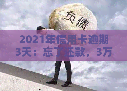 2021年信用卡逾期3天：忘了还款，3万额度逾期两天