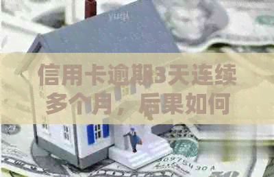 信用卡逾期3天连续多个月，后果如何？