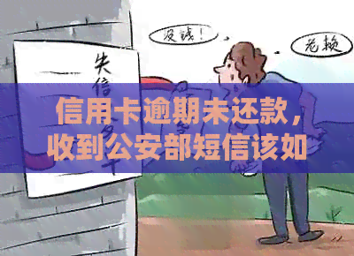 信用卡逾期未还款，收到公安部短信该如何应对？