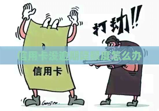 信用卡没逾期降额度怎么办