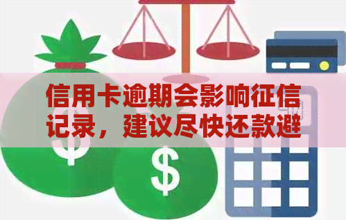 信用卡逾期会影响记录，建议尽快还款避免影响个人信用。
