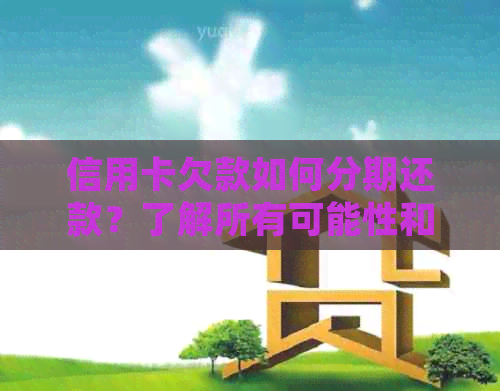 信用卡欠款如何分期还款？了解所有可能性和细节