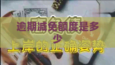 逾期减免额度是多少