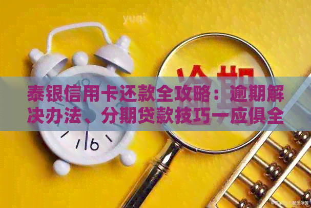 泰银信用卡还款全攻略：逾期解决办法、分期贷款技巧一应俱全！