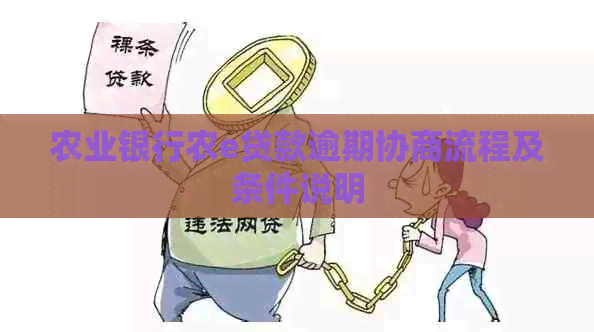 农业银行农e贷款逾期协商流程及条件说明