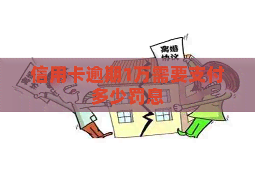 信用卡逾期1万需要支付多少罚息
