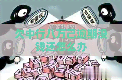 欠中行八万己逾期没钱还怎么办