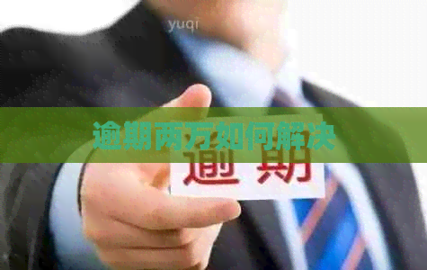 逾期两万如何解决