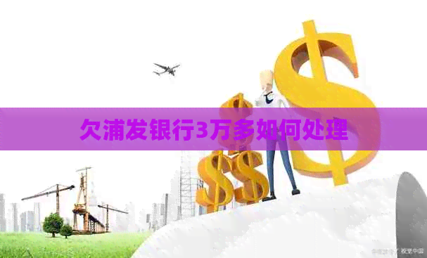 欠浦发银行3万多如何处理