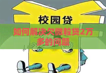 如何解决欠微粒贷2万多的问题