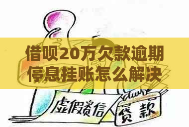 网贷20万欠款逾期停息挂账怎么解决