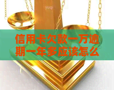 信用卡欠款一万逾期一年多应该怎么办