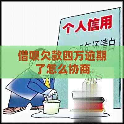 网贷欠款四万逾期了怎么协商