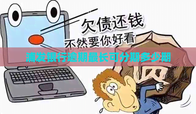 浦发银行逾期最长可分期多少期