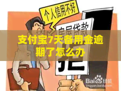 支付宝7天备用金逾期了怎么办
