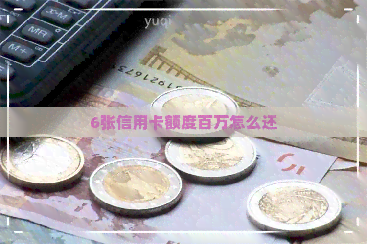 6张信用卡额度百万怎么还