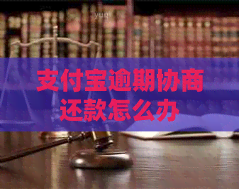 支付宝逾期协商还款怎么办